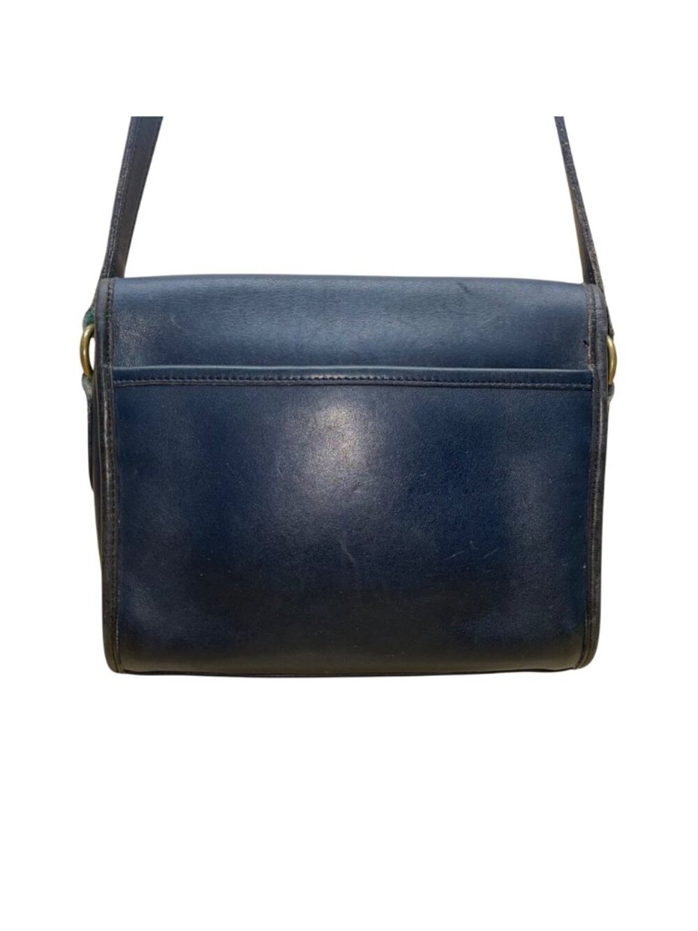 Coach Women’s Navy Leather Turnlock Closure Adjustable Strap Crossbody Bag - Picture 4 of 14